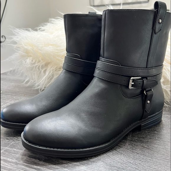 Style & Co. Shoes - Style & Co Womens Black State Walking Booties Sz 8
